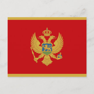 Flag of Montenegro Postcard