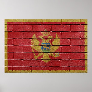 Flag of Montenegro Poster