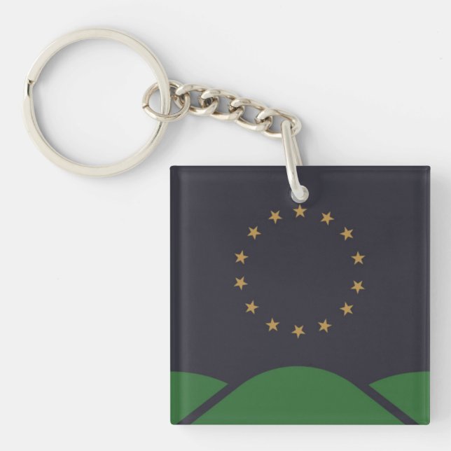 Flag of Montpelier, Vermont Keychain (Front)