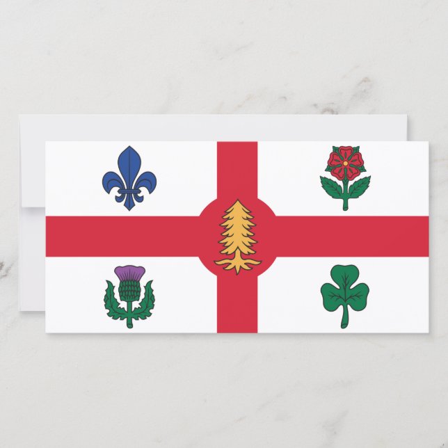 Flag of Montreal (Quebec, Canada) Card (Front)