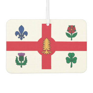 Flag of Montreal, Quebec Car Air Freshener
