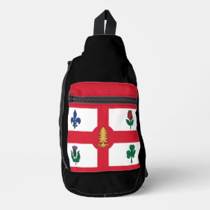 Flag of Montreal, Quebec Sling Bag