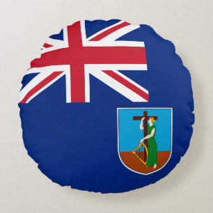 Flag of Montserrat Round Cushion