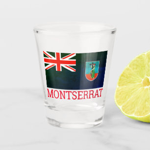 Flag of Montserrat Shot Glass