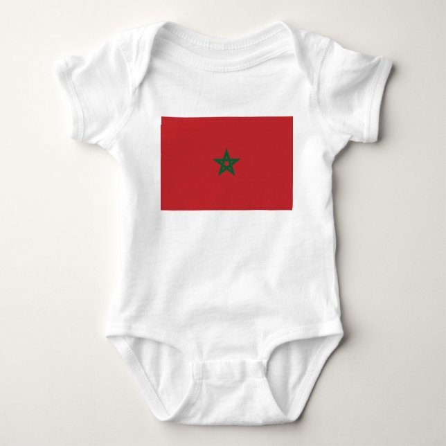 Flag of Morocco Baby Bodysuit (Front)