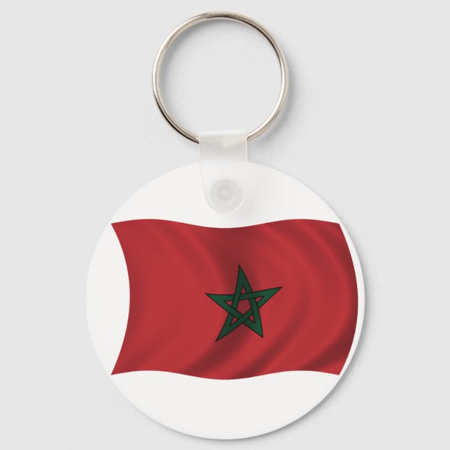 Flag of Morocco Key Ring (Front)