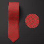 Flag of Morocco Pattern Tie<br><div class="desc">Flag of Morocco Pattern Necktie highlights the national colours of the country from a distance by employing a clever angled design. Upon closer inspection,  the seamless repeatable pattern of tiny flags showcases the country's national banner in an aesthetically pleasing way.</div>