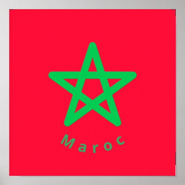 Flag of Morocco Poster (Front)