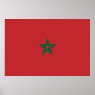 Flag of Morocco Poster