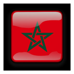 Flag of Morocco Poster