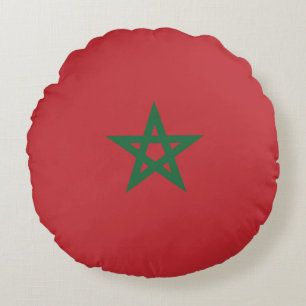 Flag of Morocco Round Cushion