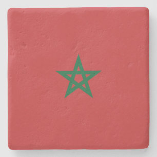 Flag of Morocco Stone Coaster
