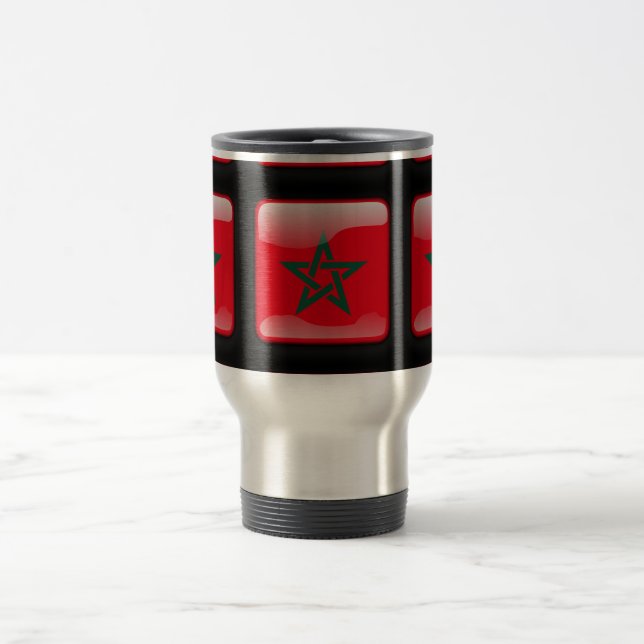 Flag of Morocco Travel Mug (Center)