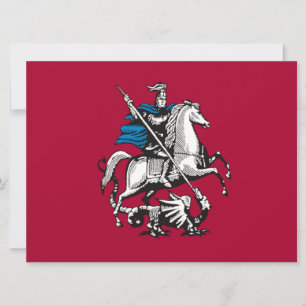 Flag of Moscow (Russian Capital City) Card