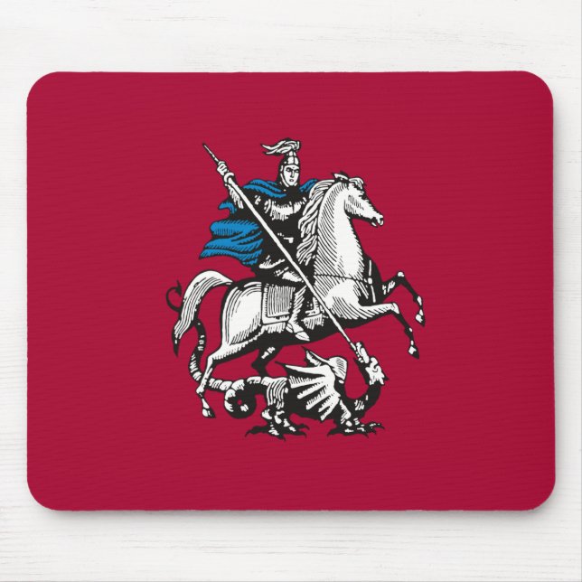 Flag of Moscow (Russian Capital City) Mouse Mat (Front)
