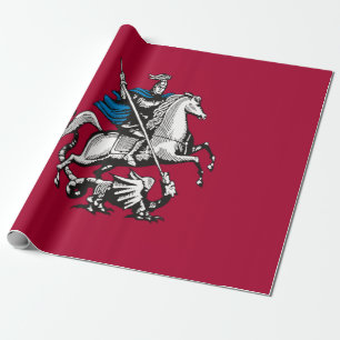 Flag of Moscow (Russian Capital City) Wrapping Paper