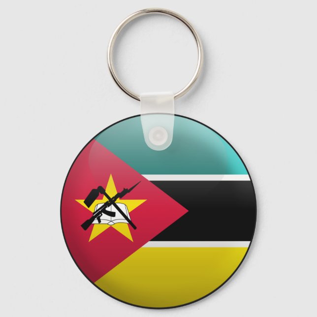 Flag of Mozambique Key Ring (Front)