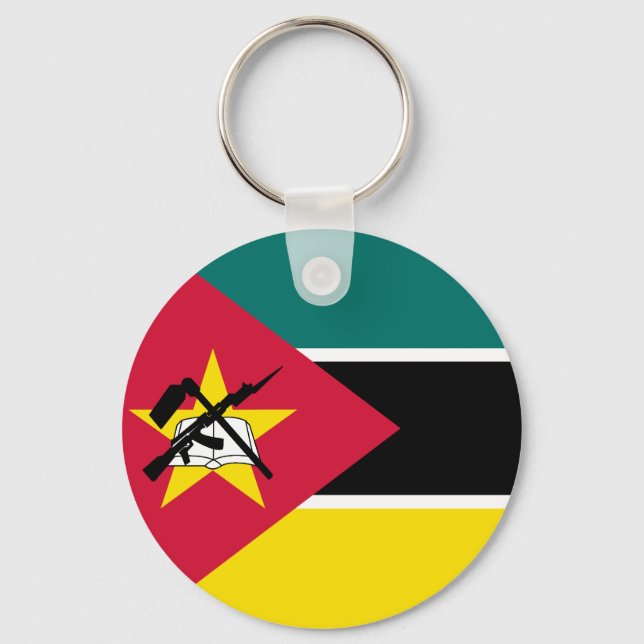 Flag of Mozambique Key Ring (Front)