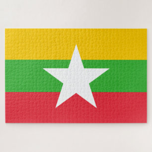 Flag of Myanmar (Burma) Jigsaw Puzzle