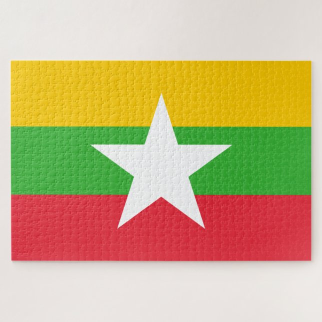 Flag of Myanmar (Burma) Jigsaw Puzzle (Horizontal)