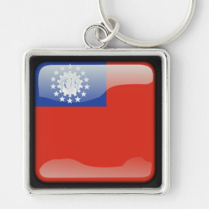 Flag of Myanmar Key Ring