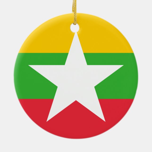 Flag of Myanmar Ornament (Back)