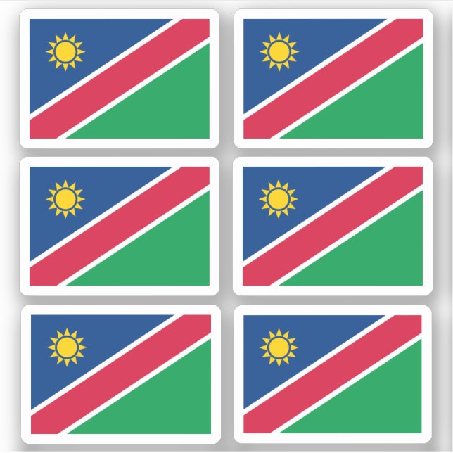 Flag of Namibia - a collection Sticker (Front)