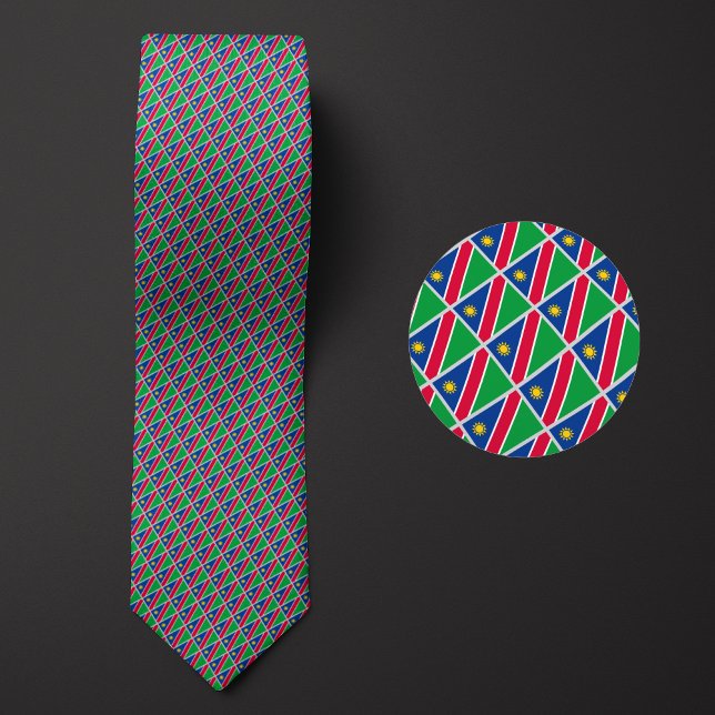 Flag of Namibia Pattern Tie (Creator Uploaded)