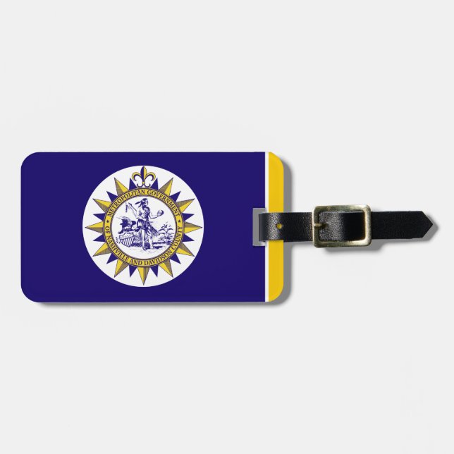 Flag of Nashville, Tennessee Luggage Tag (Front Horizontal)