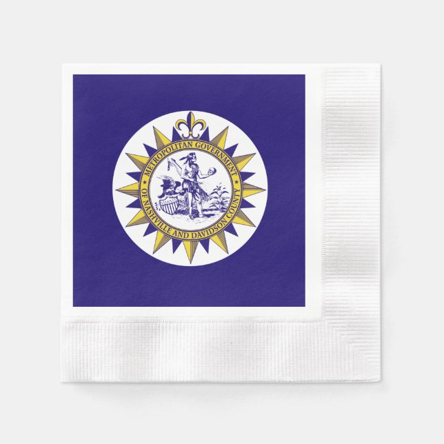 Flag of Nashville, Tennessee Napkins (Front)