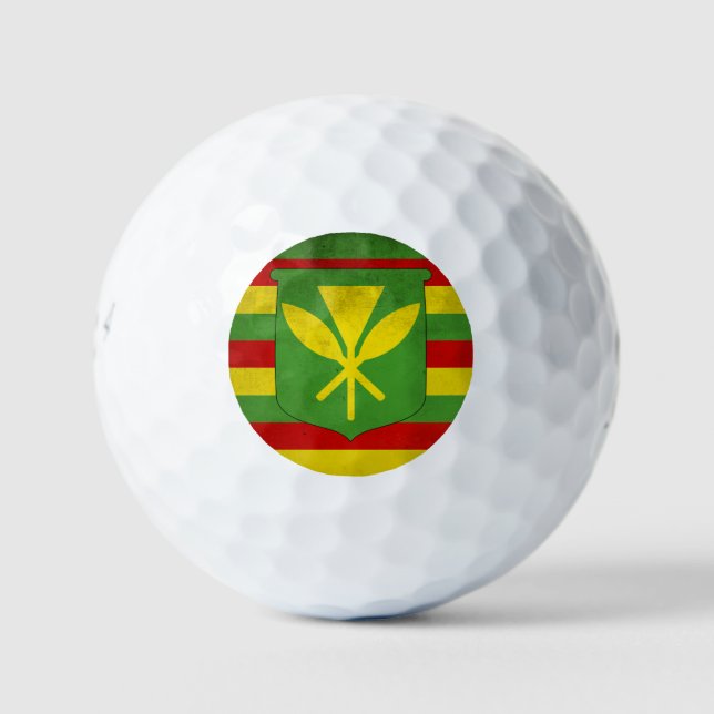 Flag of Native Hawaiians Golf Balls (Front)