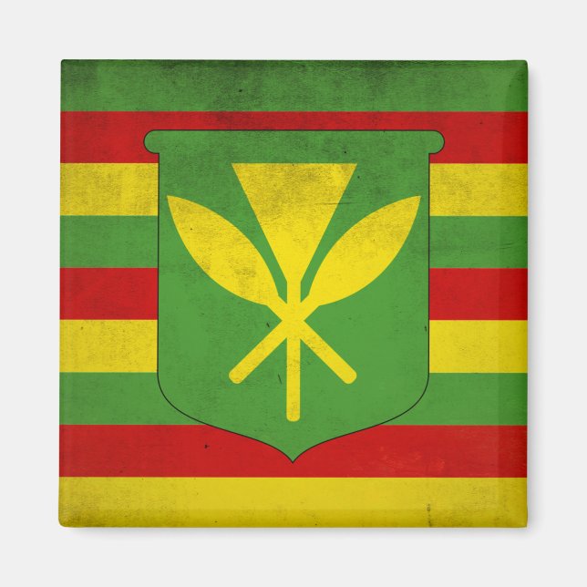 Flag of Native Hawaiians Magnet (Front)