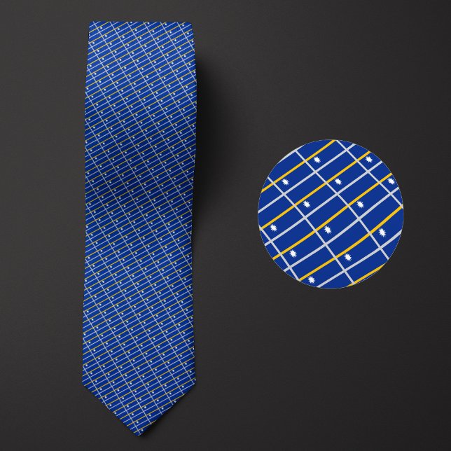 Flag of Nauru Pattern Tie (Creator Uploaded)