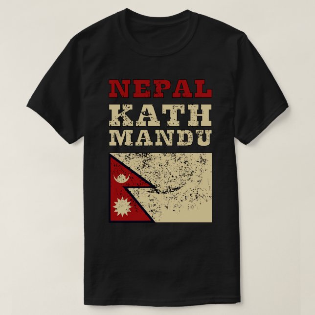 Flag of Nepal 1 T-Shirt (Design Front)