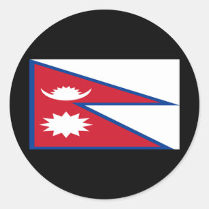 Flag of Nepal Classic Round Sticker