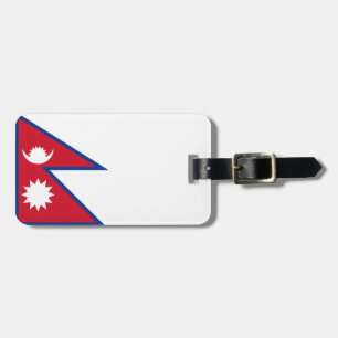 Flag of Nepal Easy ID Personal Luggage Tag
