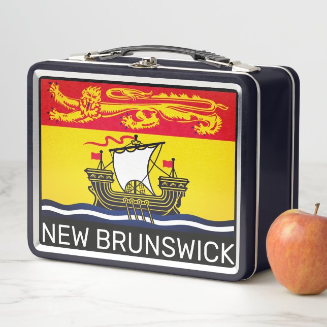 Flag of New Brunswick, Canada Metal Lunch Box (In Situ)