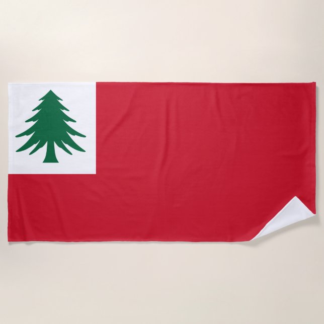 Flag of New England Beach Towel (Front)