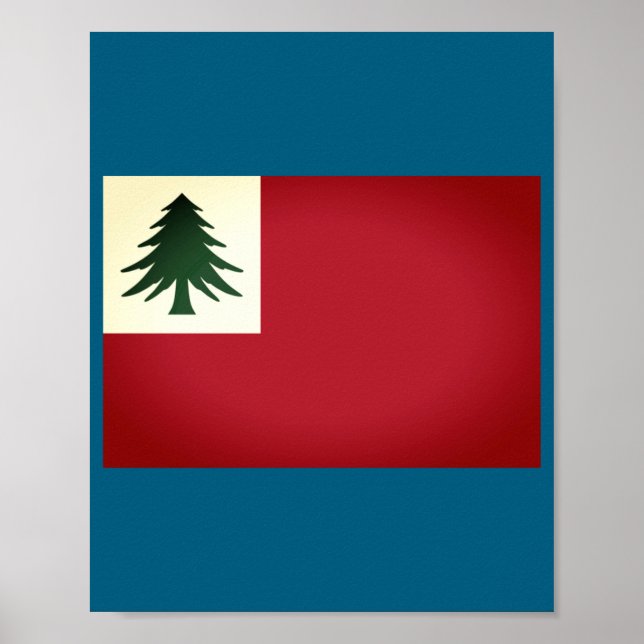 Flag Of New England Ne Only Un  Poster (Front)