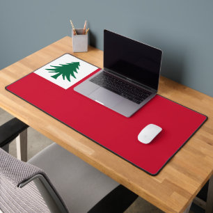 Flag of New England (pine only) - unofficial Desk Mat