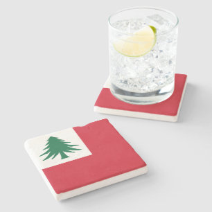 Flag of New England Stone Coaster