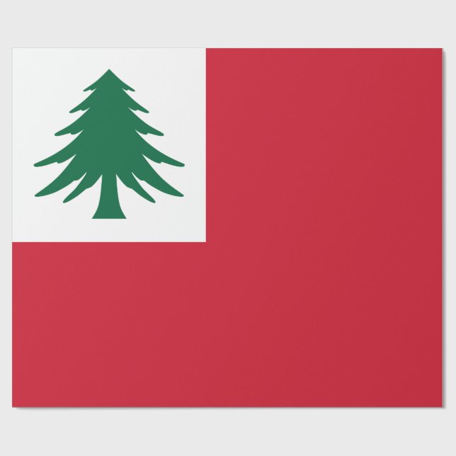 Flag of New England Wrapping Paper (Flat)