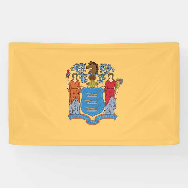 Flag of New Jersey Banner (Horizontal)