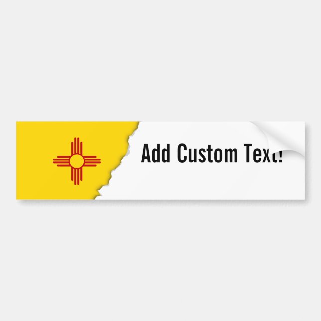 Flag of New Mexico Bumper Sticker (Front)