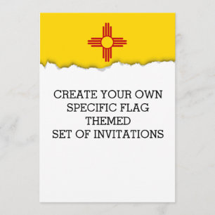 Flag of New Mexico Invitation