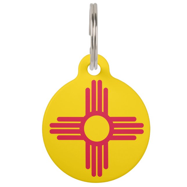 Flag of New Mexico Pet Tag (Front)