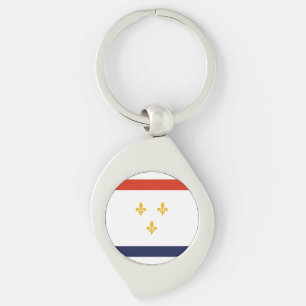 Flag of New Orleans Key Ring