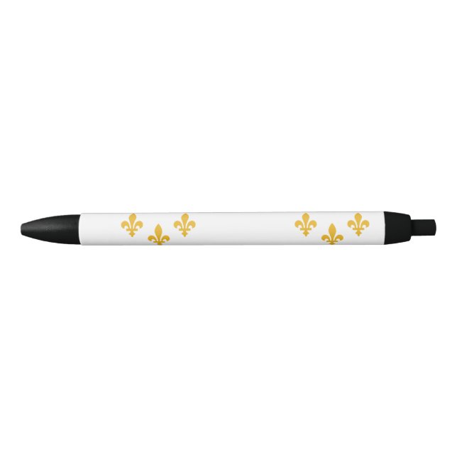 Flag of New Orleans, Louisiana Black Ink Pen (Front)