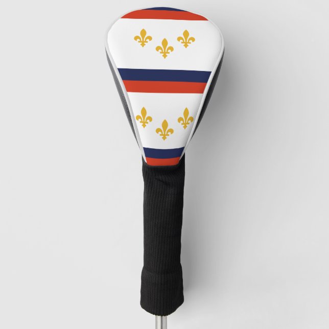 Flag of New Orleans, Louisiana Golf Head Cover (Front)