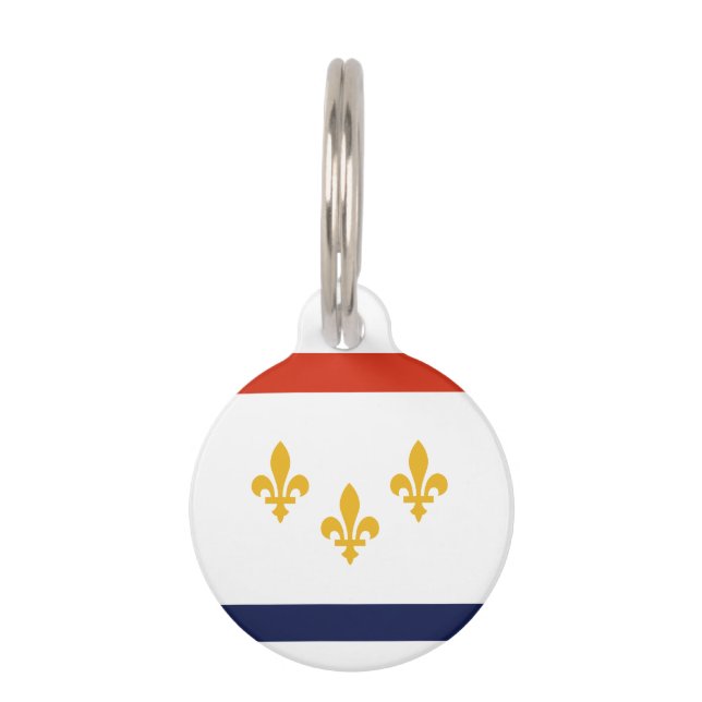 Flag of New Orleans, Louisiana Pet Tag (Front)